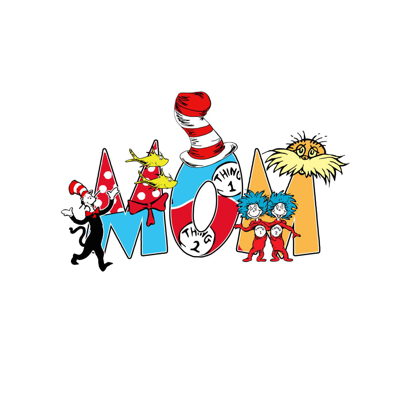 DTF Prints Dr Suess