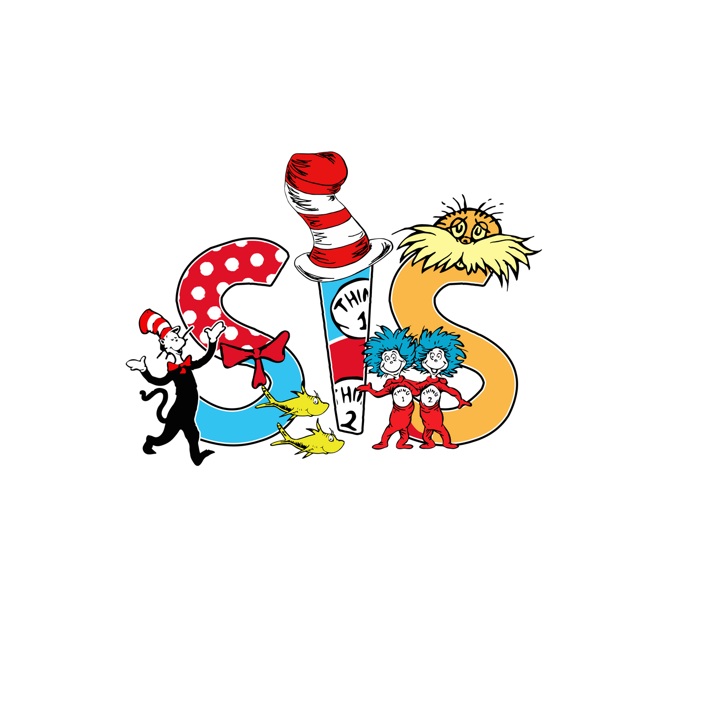 DTF Prints Dr Suess