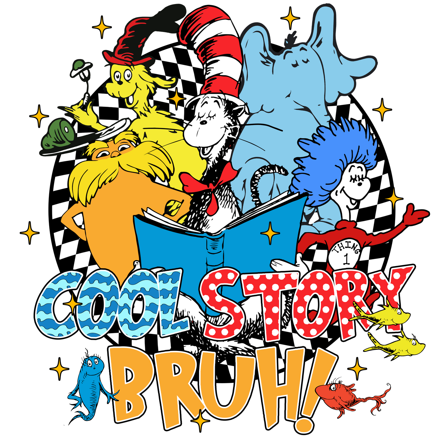 DTF Prints Dr Suess