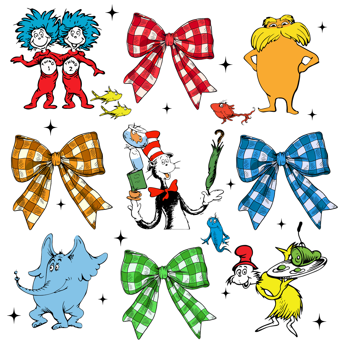 DTF Prints Dr Suess