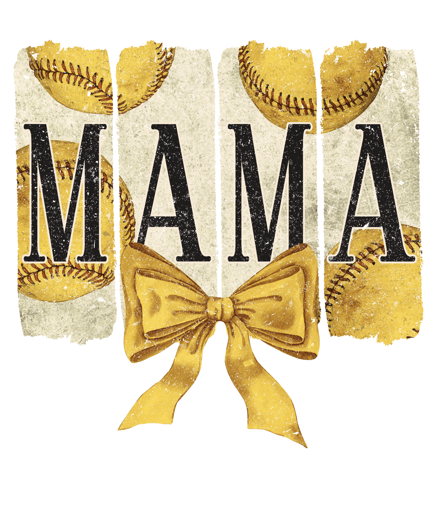 Softball Mama Bow DTF