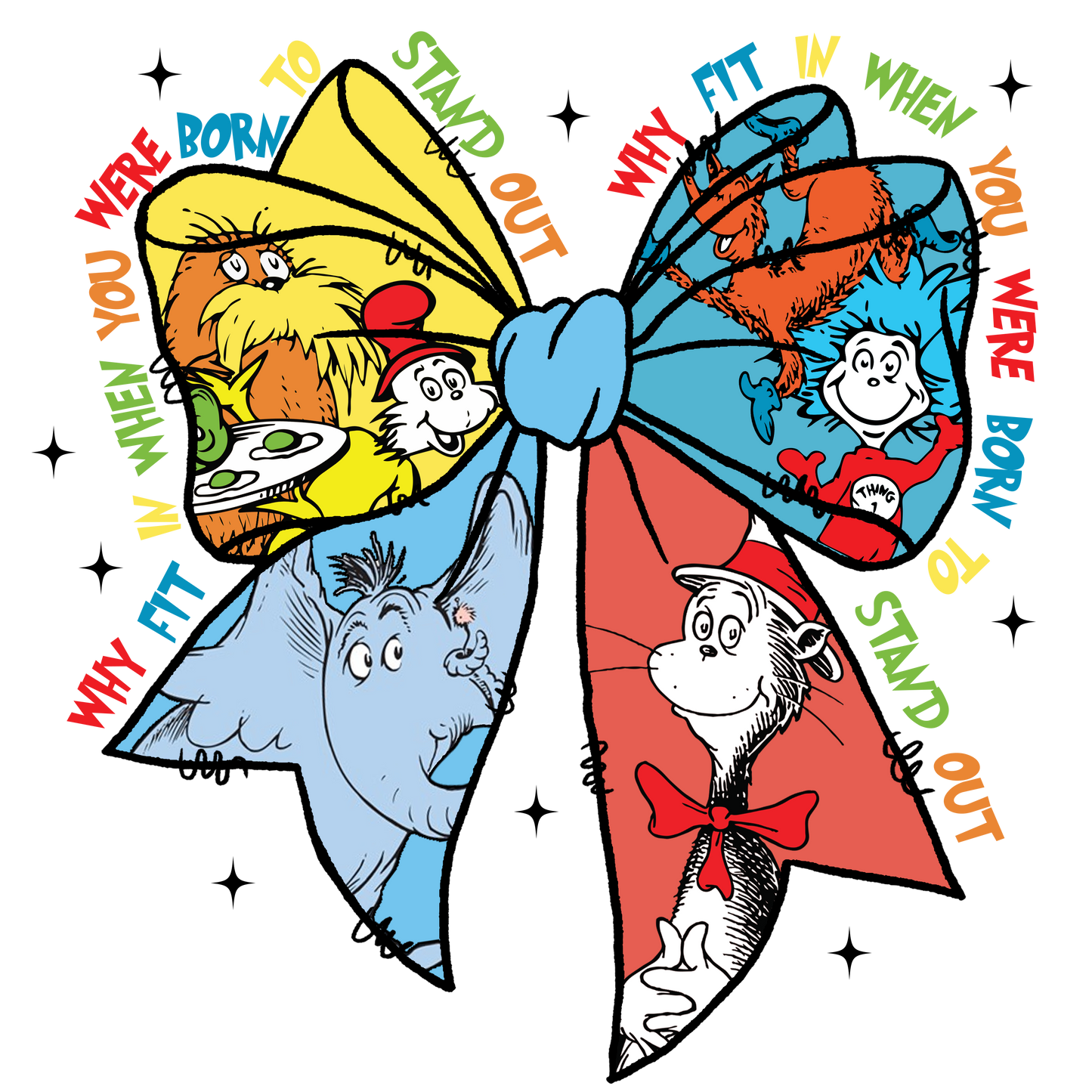DTF Prints Dr Suess