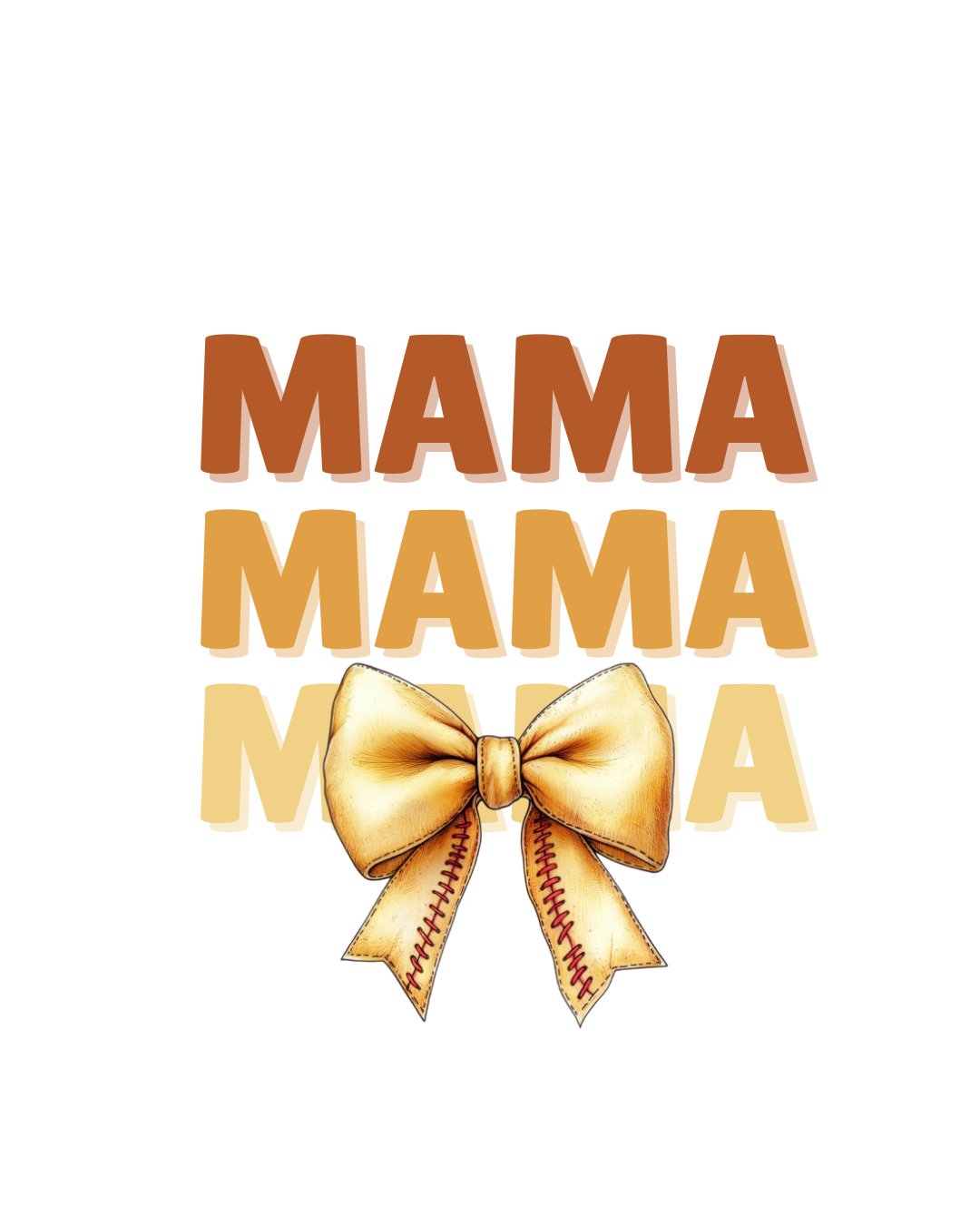 Softball Mama Bow DTF 2