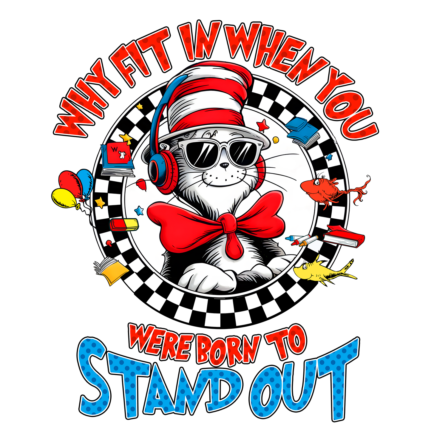 DTF Prints Dr Suess