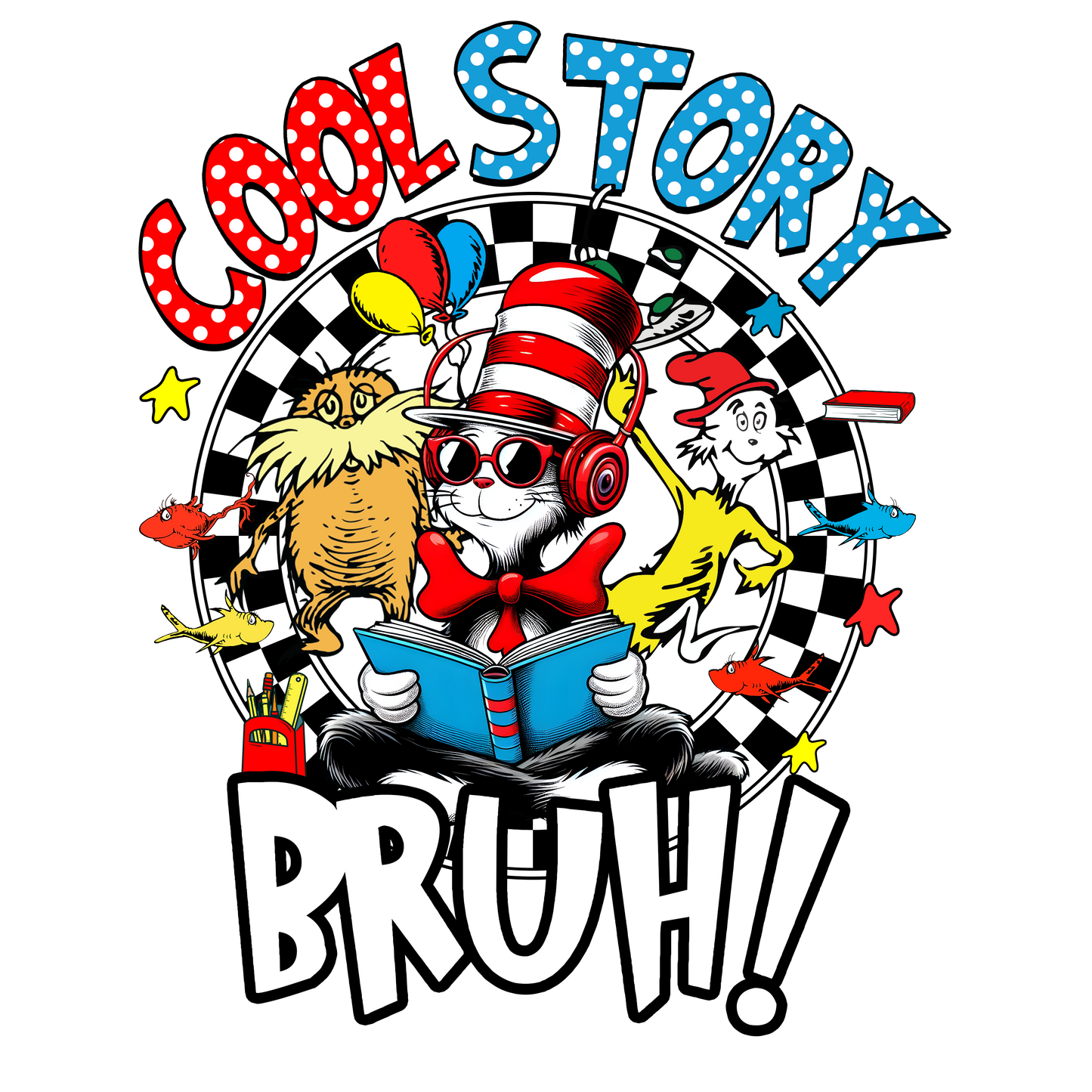DTF Prints Dr Suess