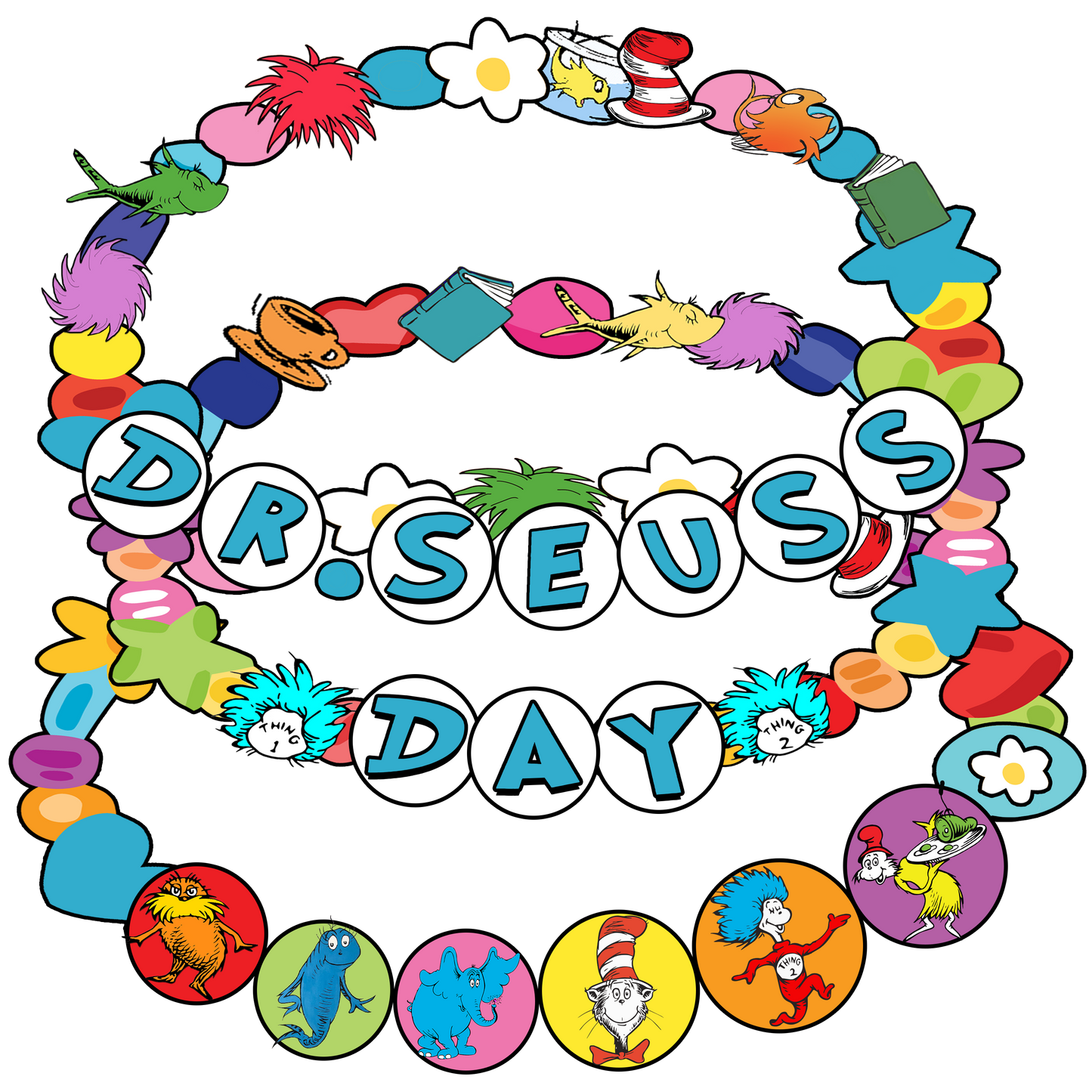 DTF Prints Dr Suess
