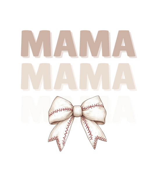 Baseball Mama Bow DTF 3