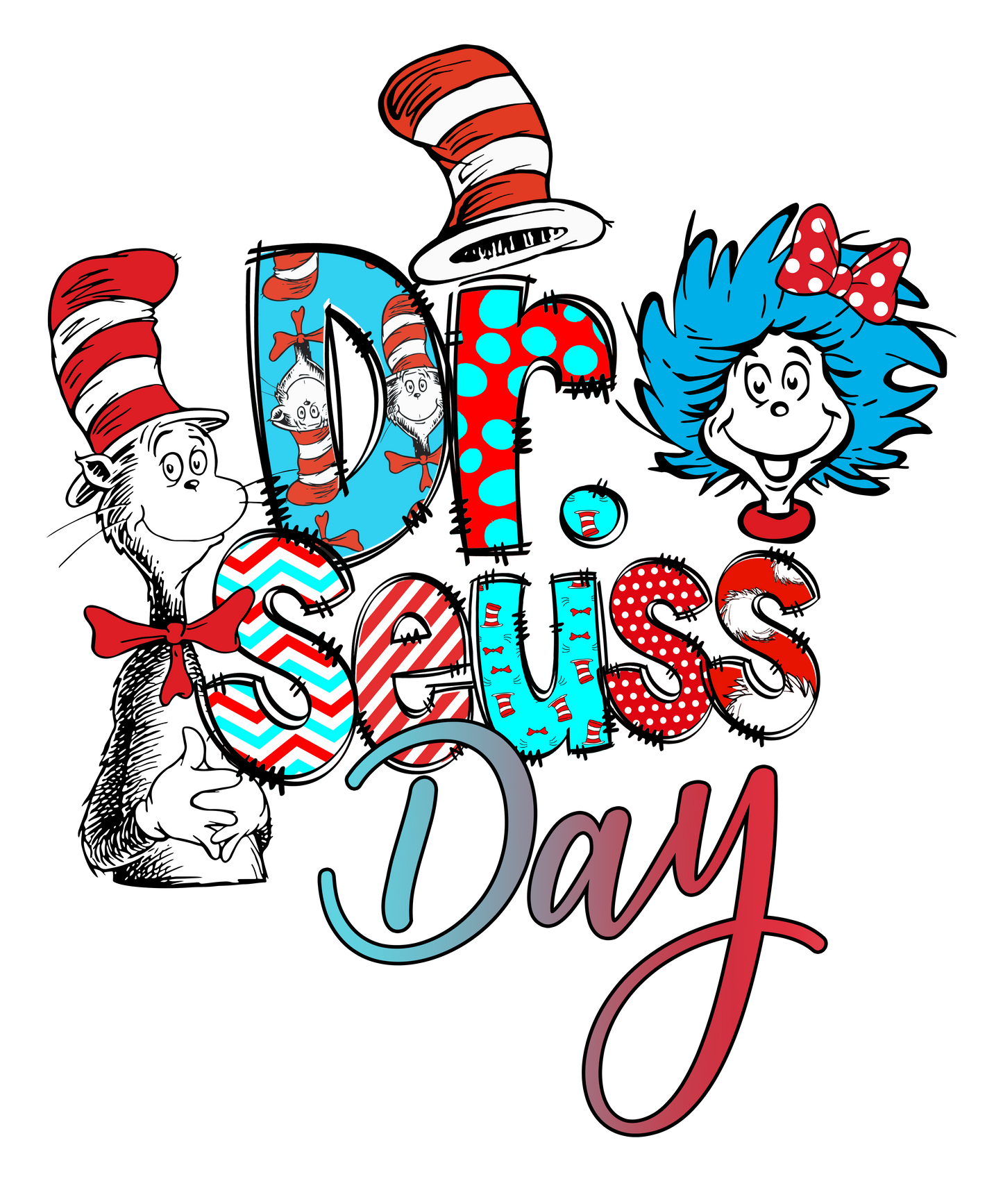 DTF Prints Dr Suess