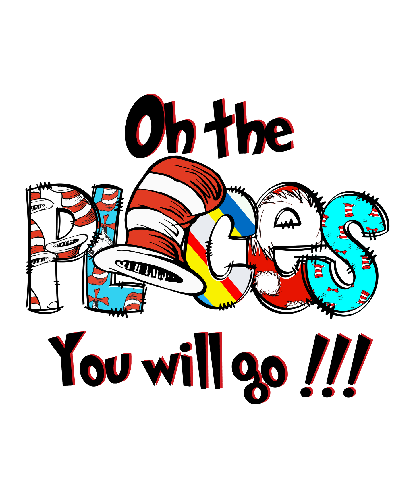 DTF Prints Dr Suess