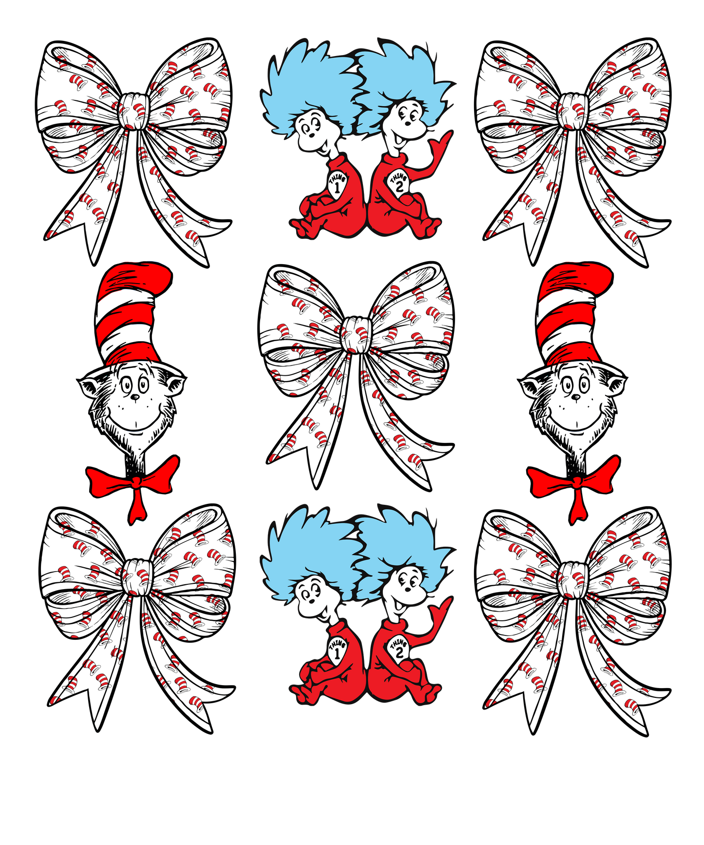 DTF Prints Dr Suess
