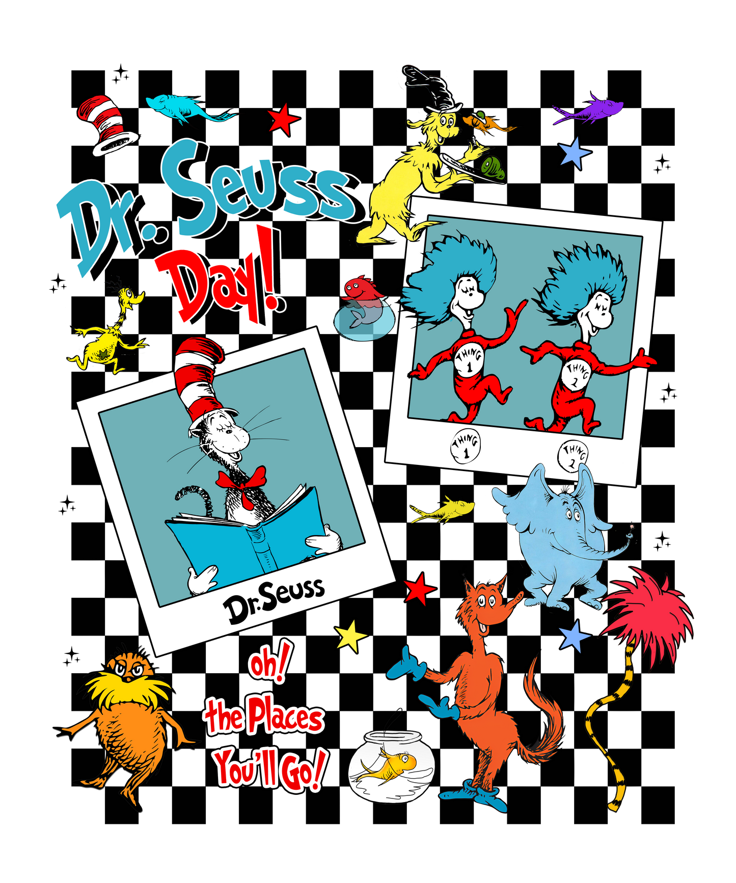 DTF Prints Dr Suess