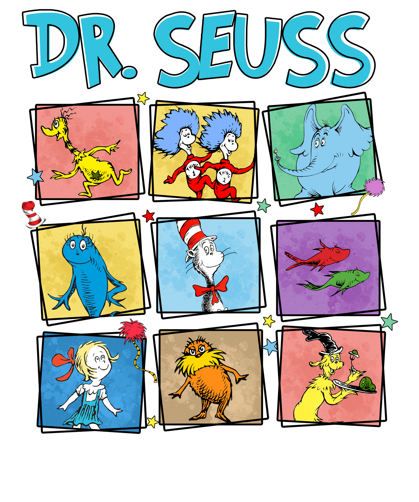 DTF Prints Dr Suess