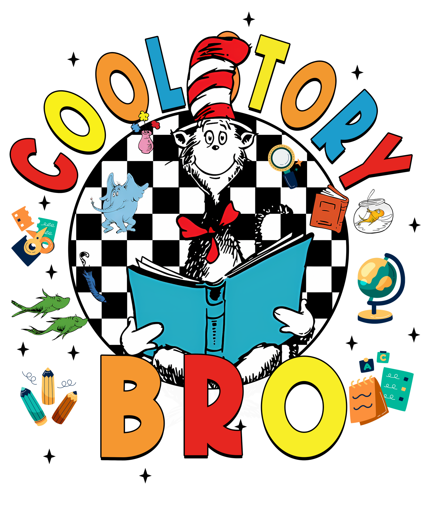 DTF Prints Dr Suess