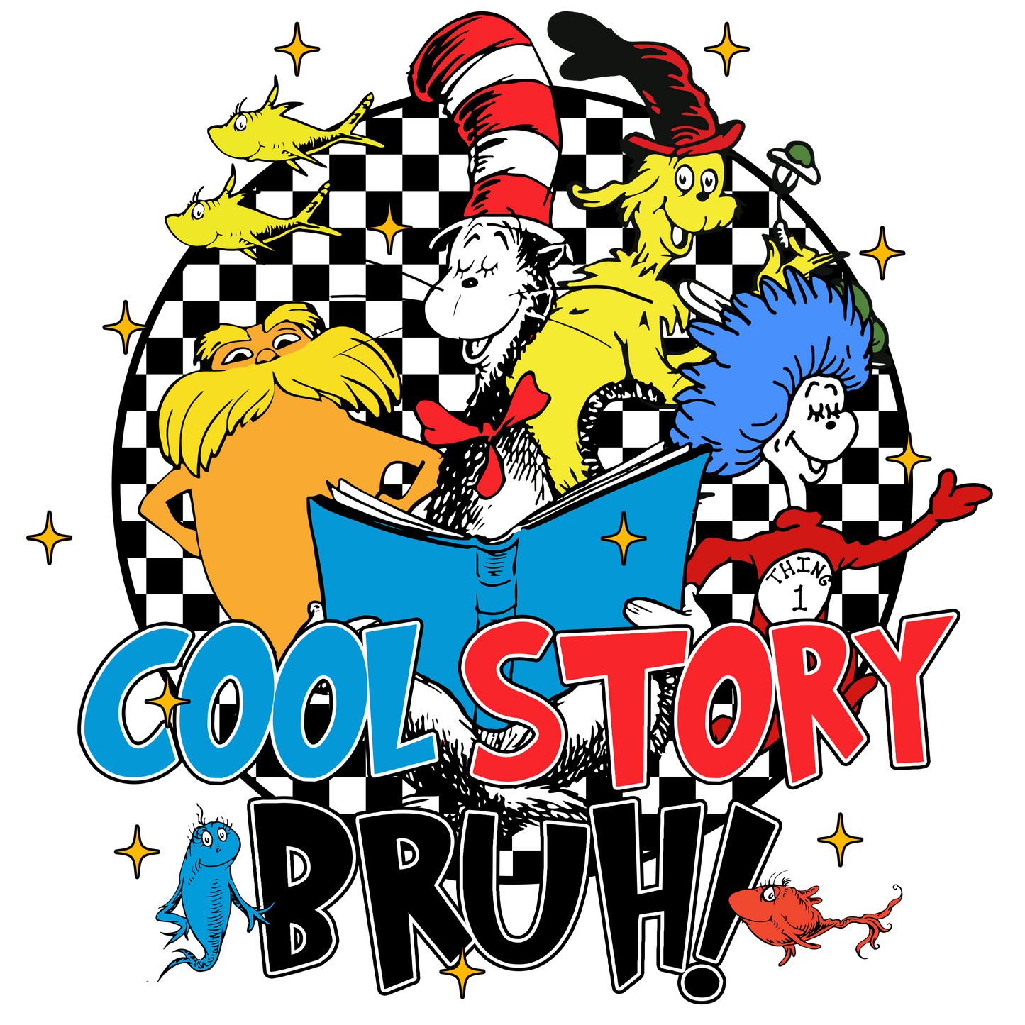DTF Prints Dr Suess