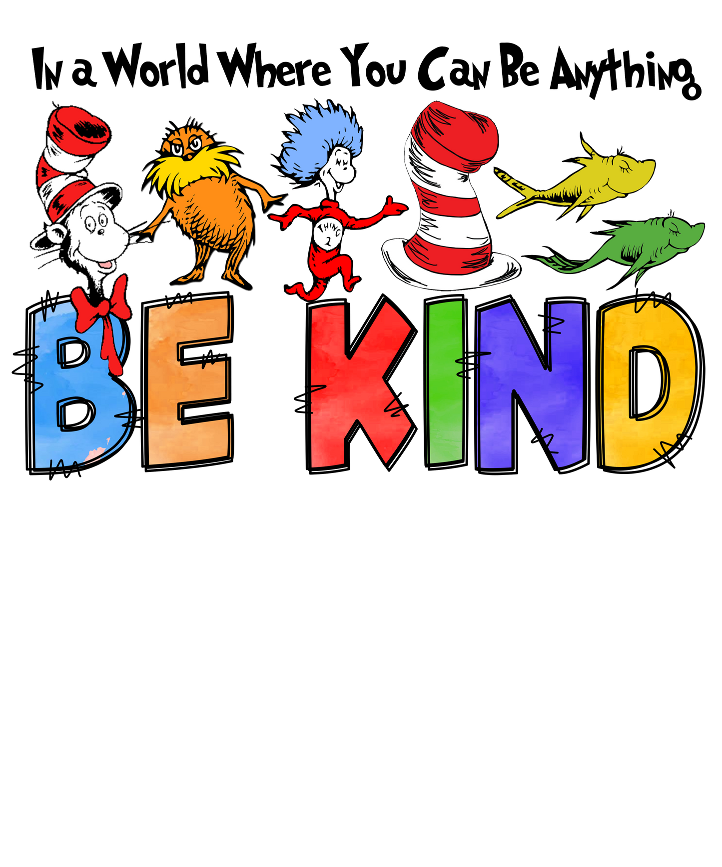 DTF Prints Dr Suess