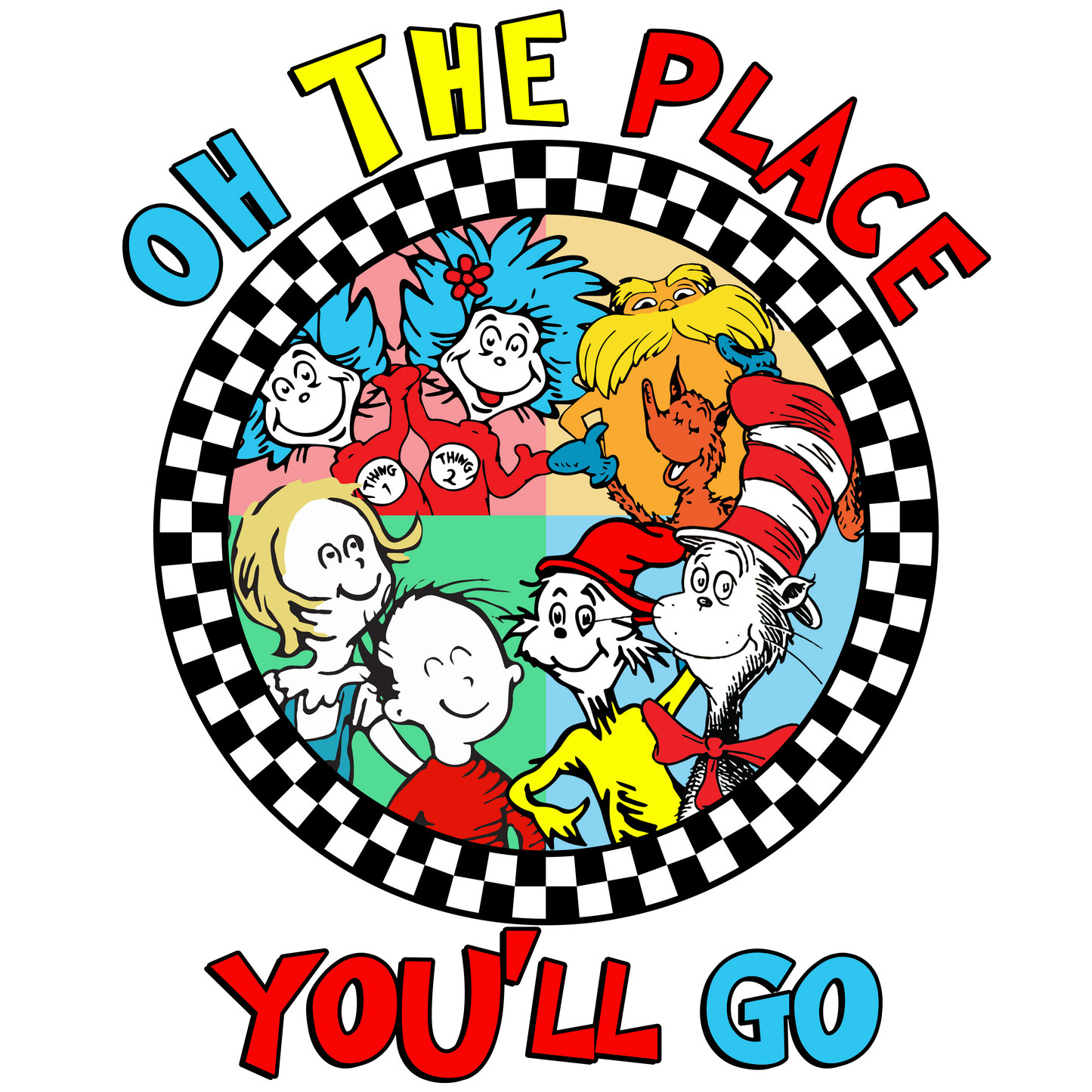 DTF Prints Dr Suess