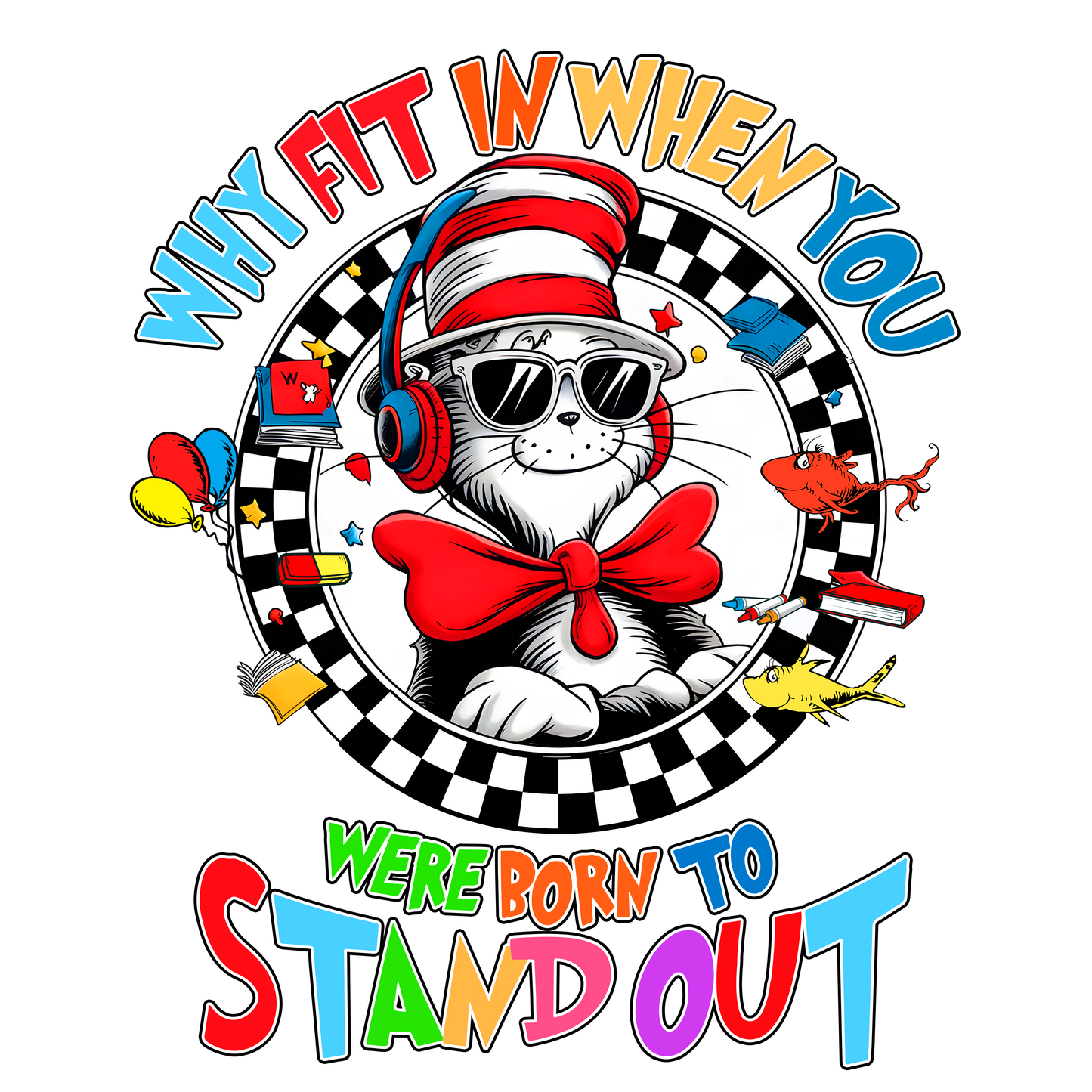 DTF Prints Dr Suess