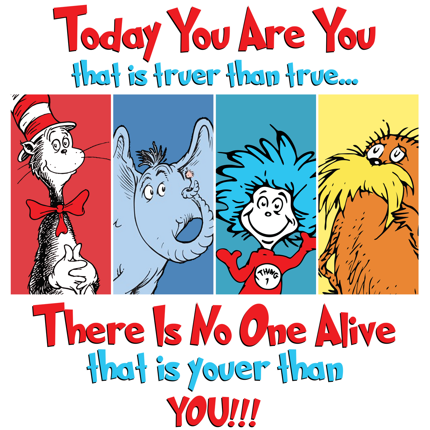 DTF Prints Dr Suess