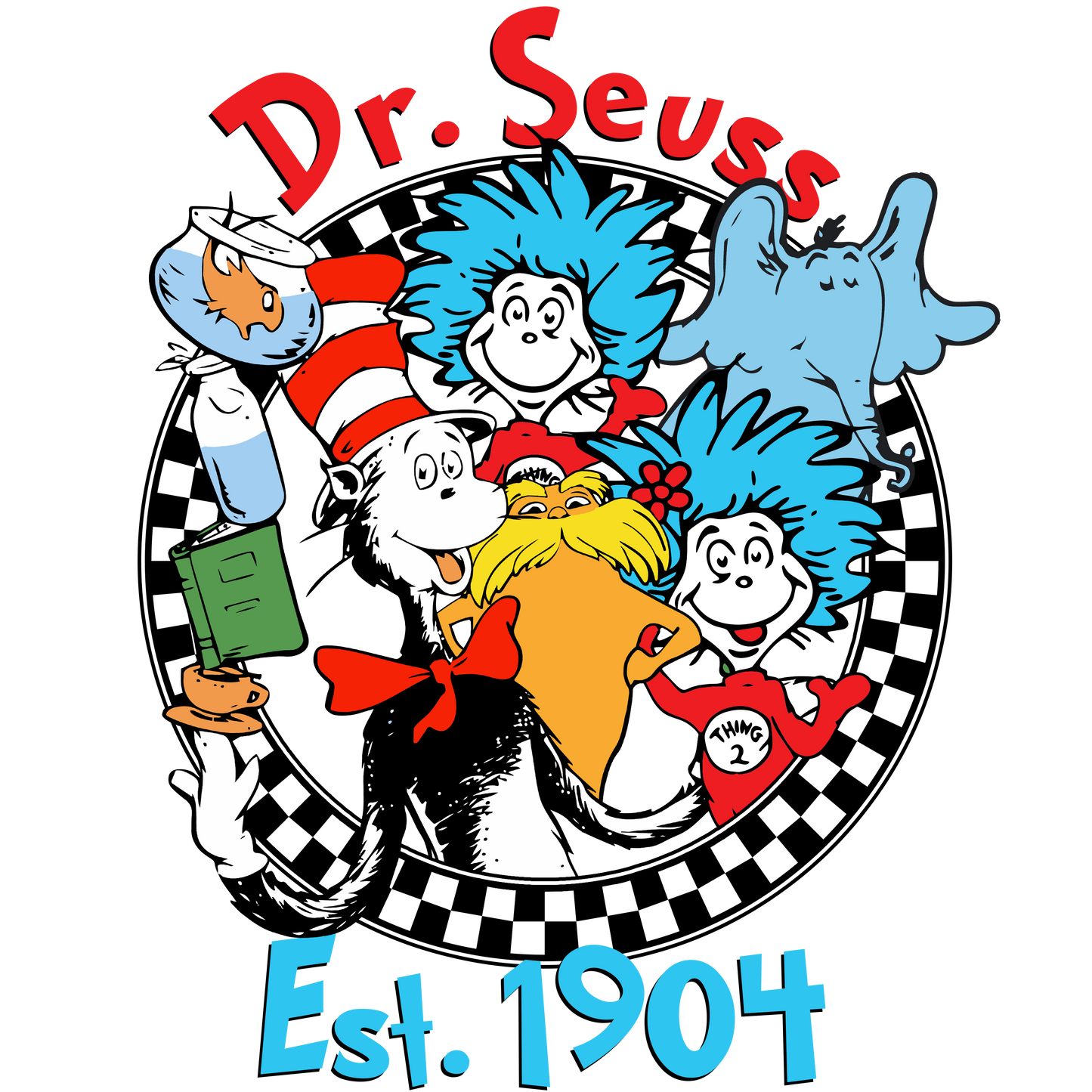 DTF Prints Dr Suess