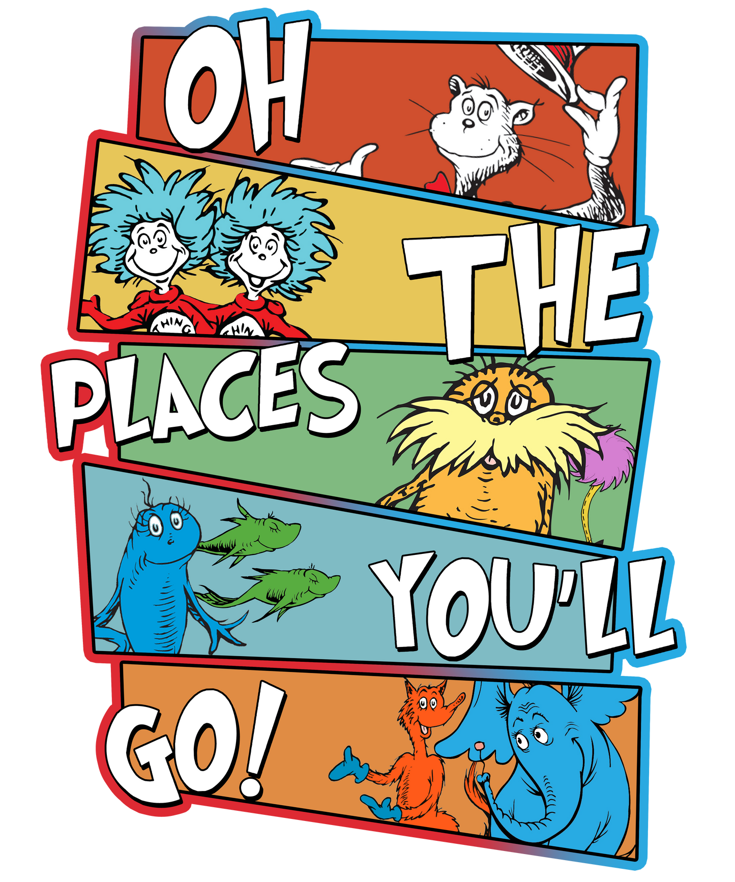 DTF Prints Dr Suess