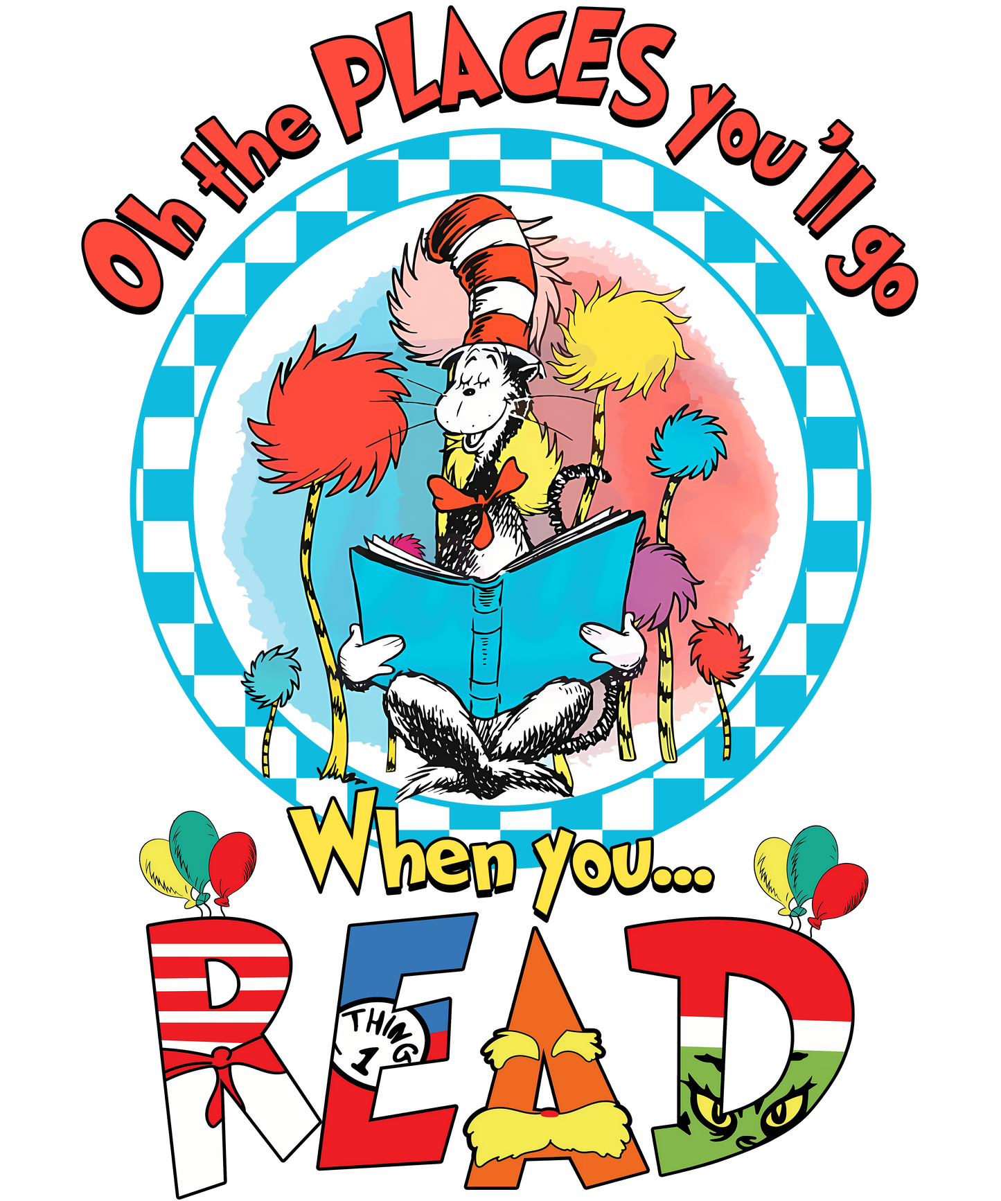 DTF Prints Dr Suess