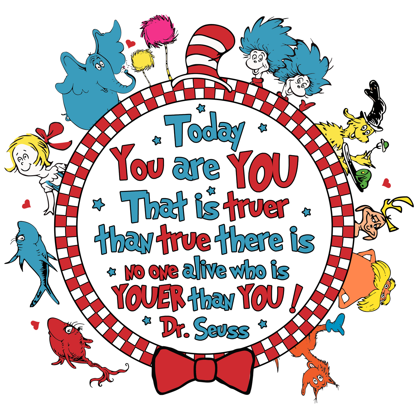 DTF Prints Dr Suess