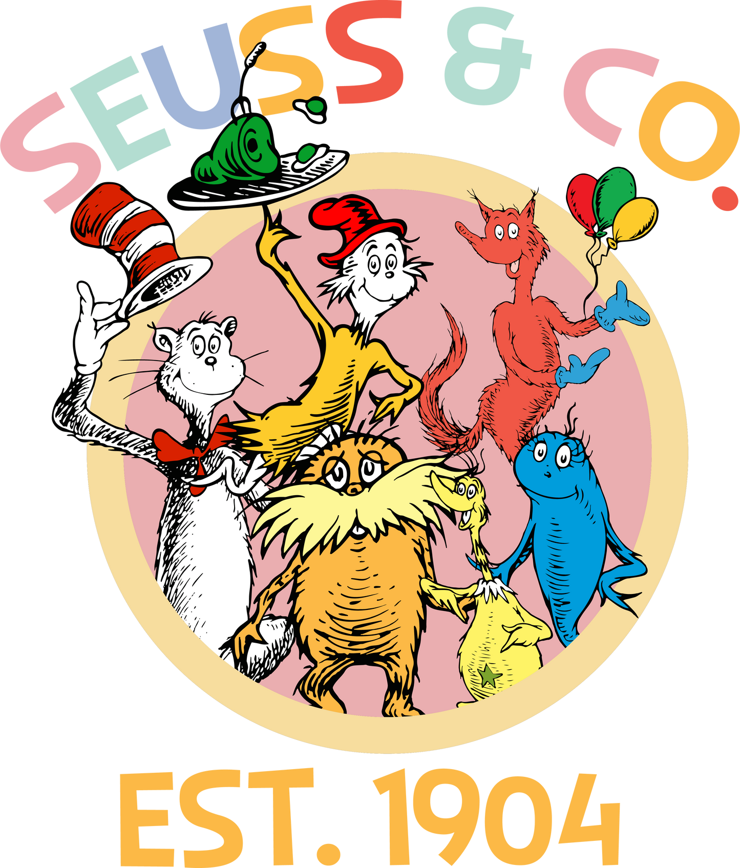 DTF Prints Dr Suess