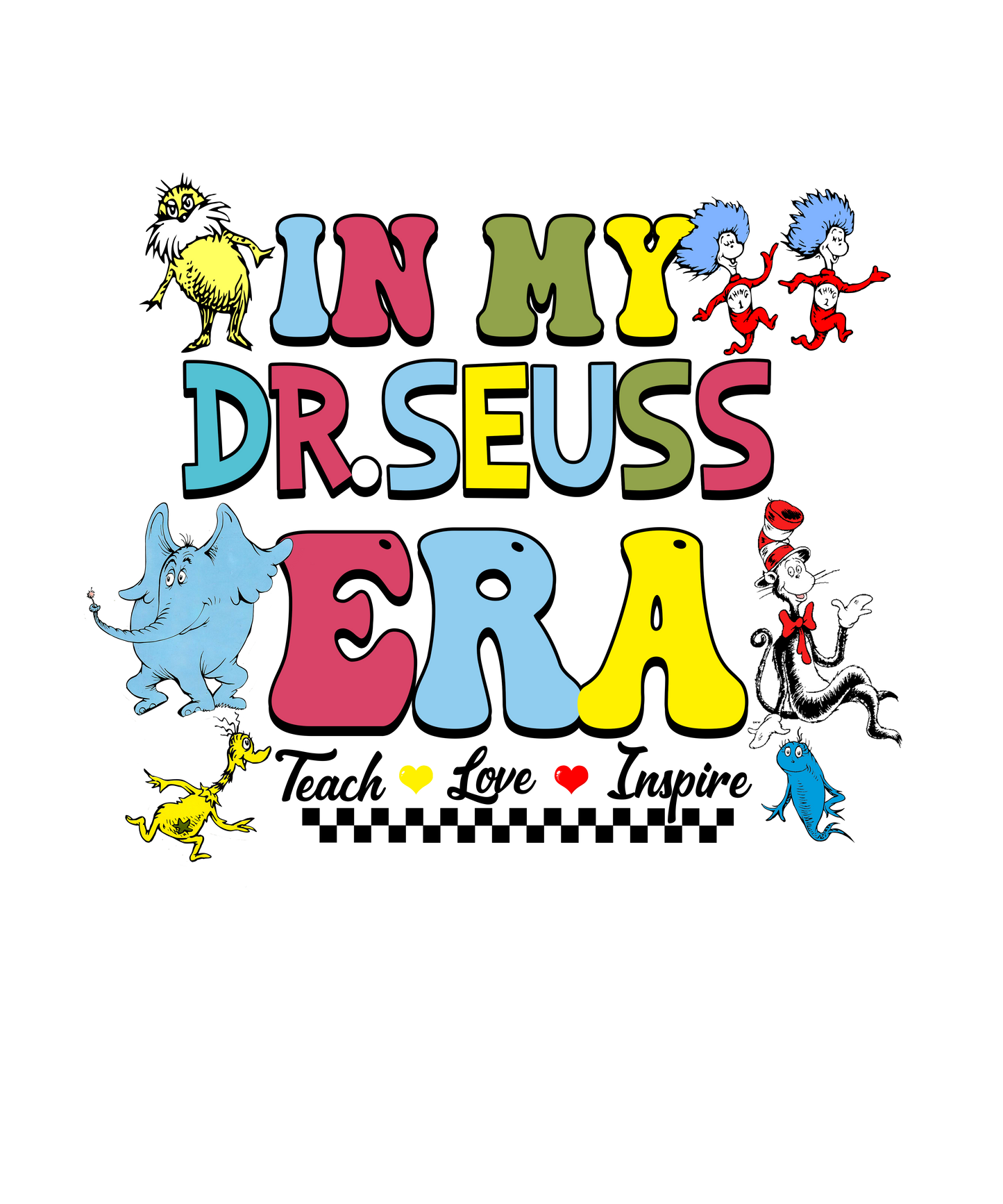 DTF Prints Dr Suess