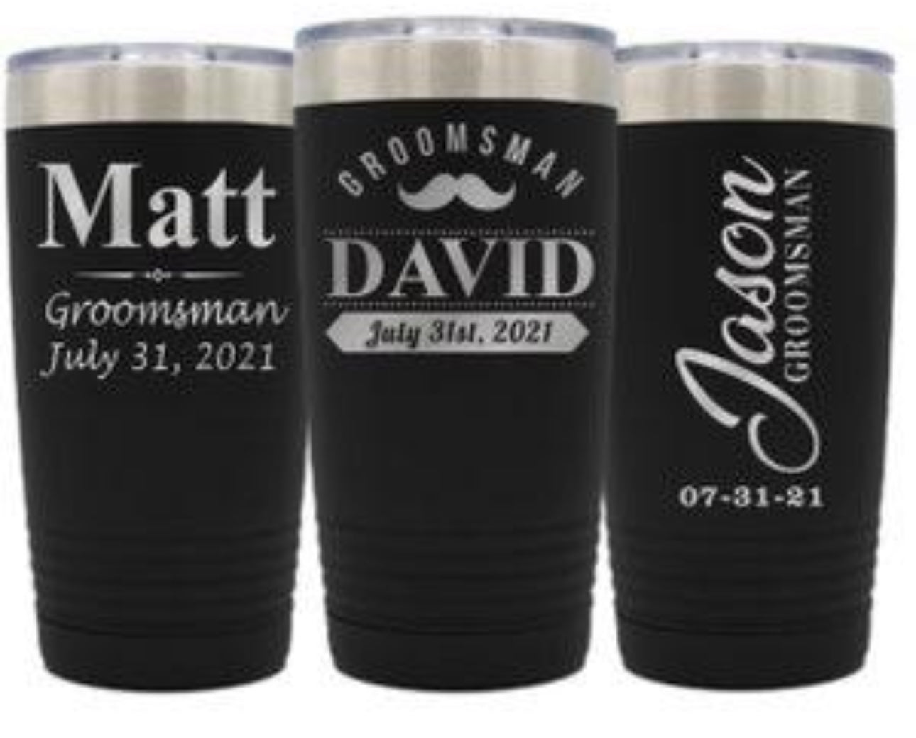 Engraved Tumblers (provided by customer)