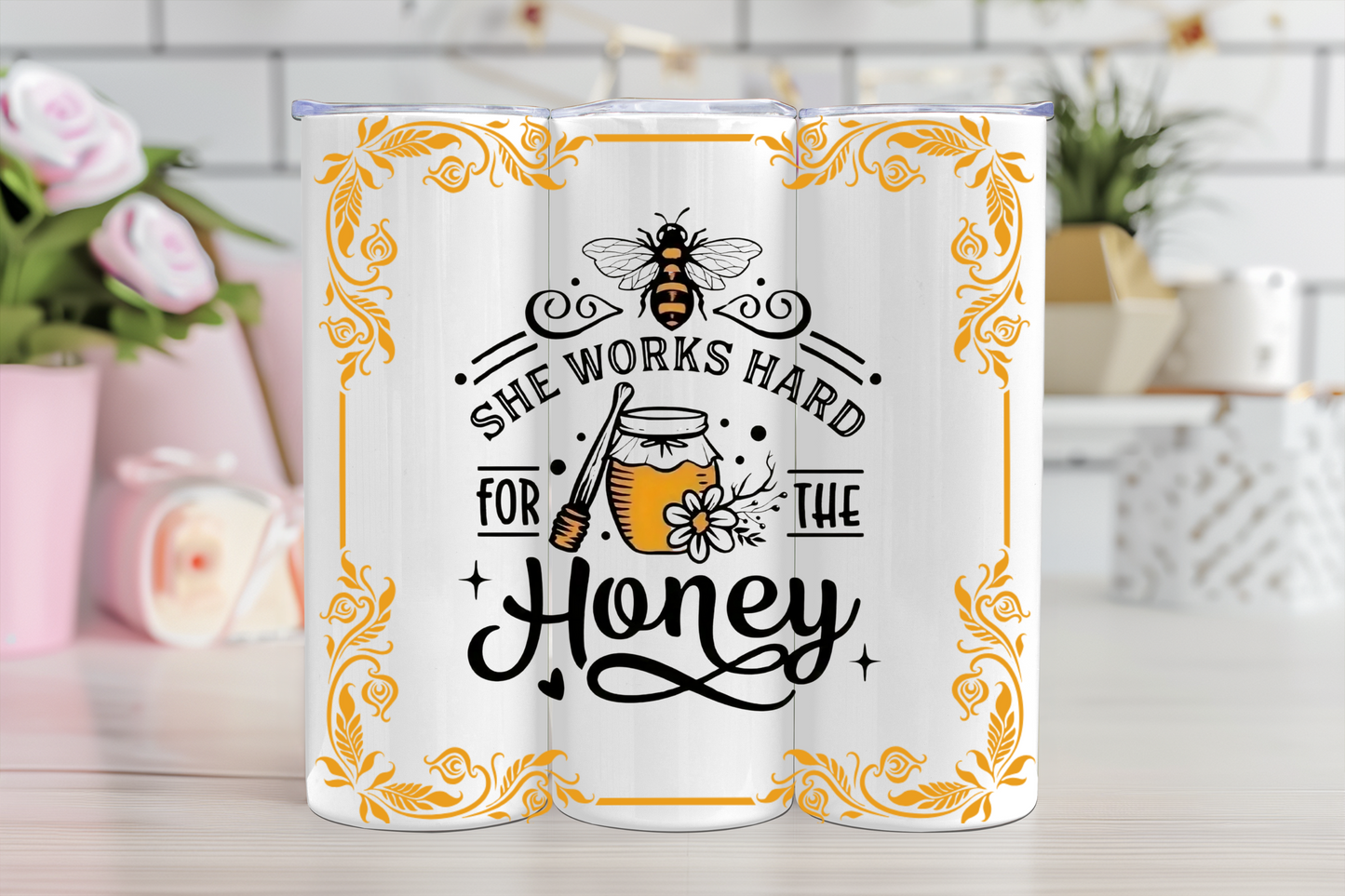 She Works Hard For The Honey Tumbler