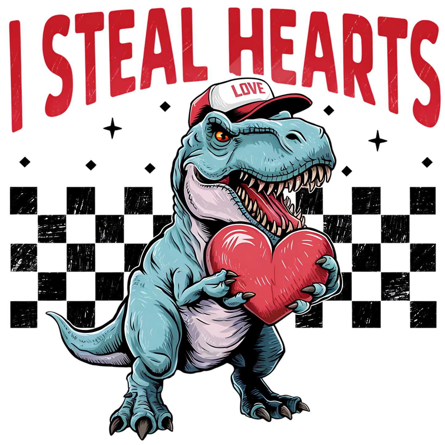 I Steal Hearts boy DTF print