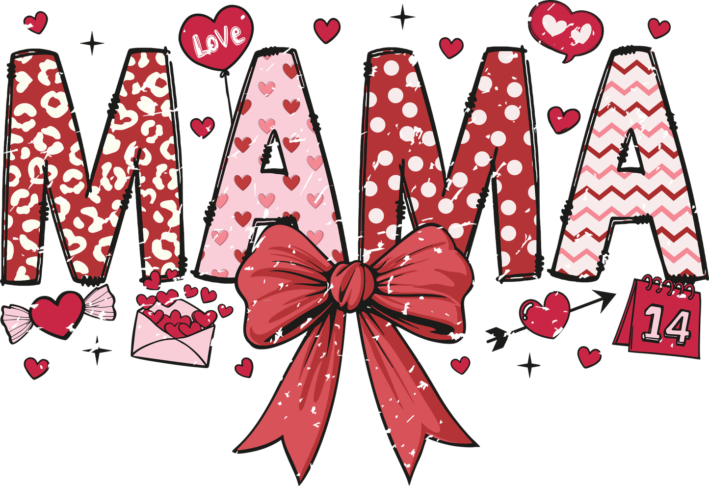 Mama Retro DTF print