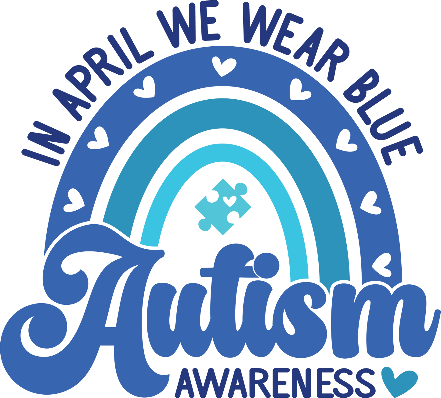 We Wear Blue Autism Awareness
