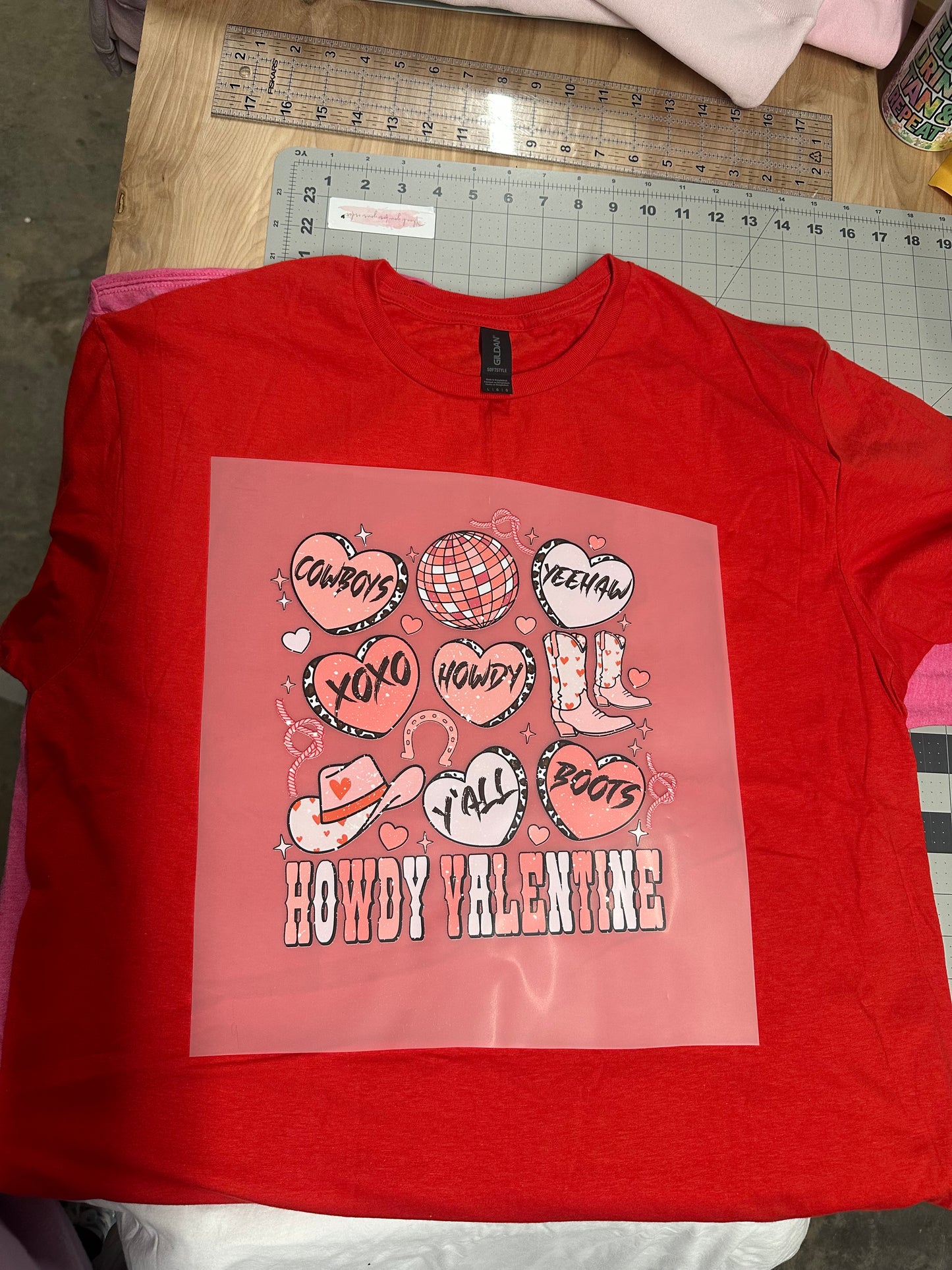 Howdy Valentine Adult T-shirt