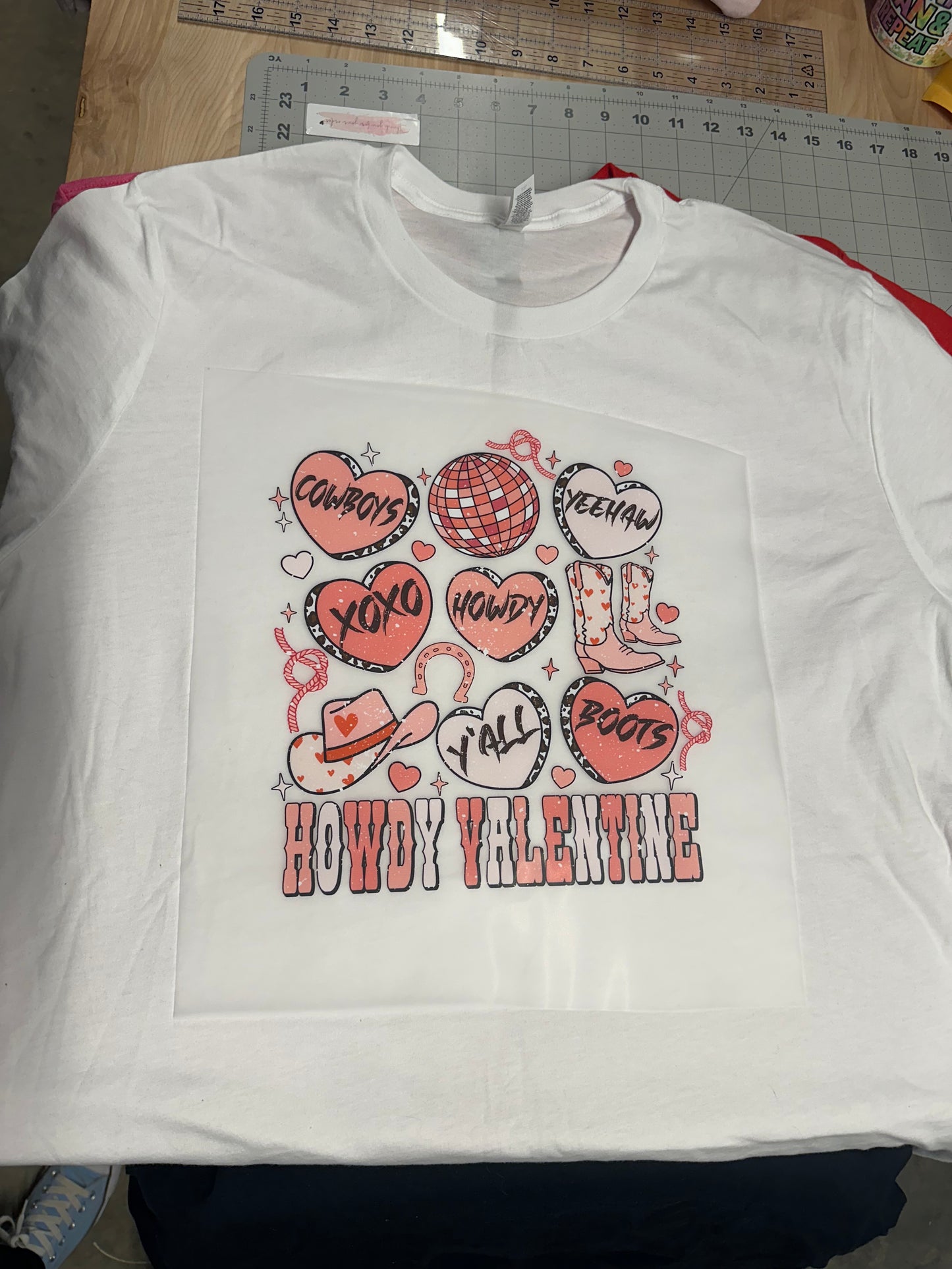 Howdy Valentine Adult T-shirt