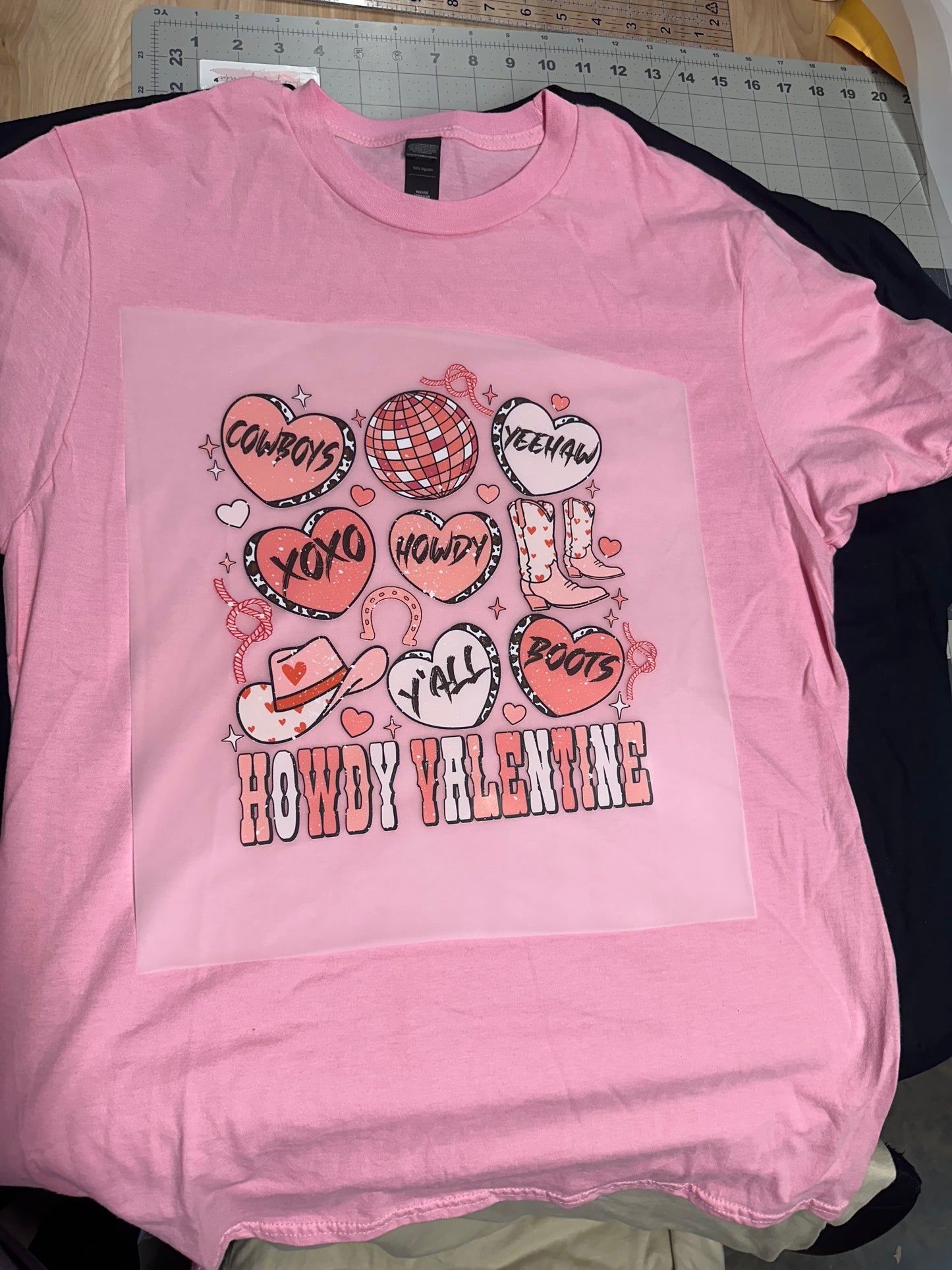 Howdy Valentine Adult T-shirt
