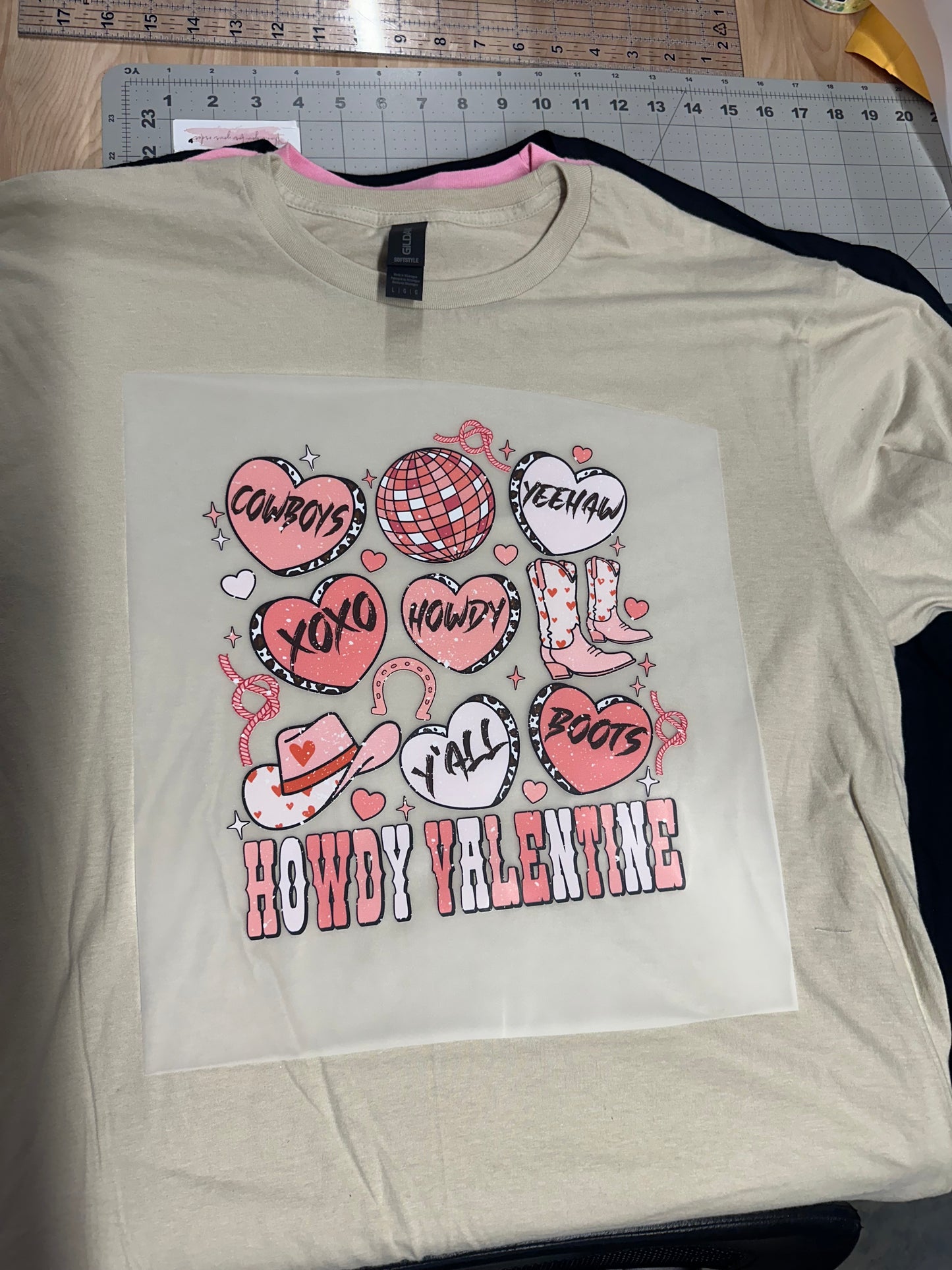 Howdy Valentine Adult T-shirt