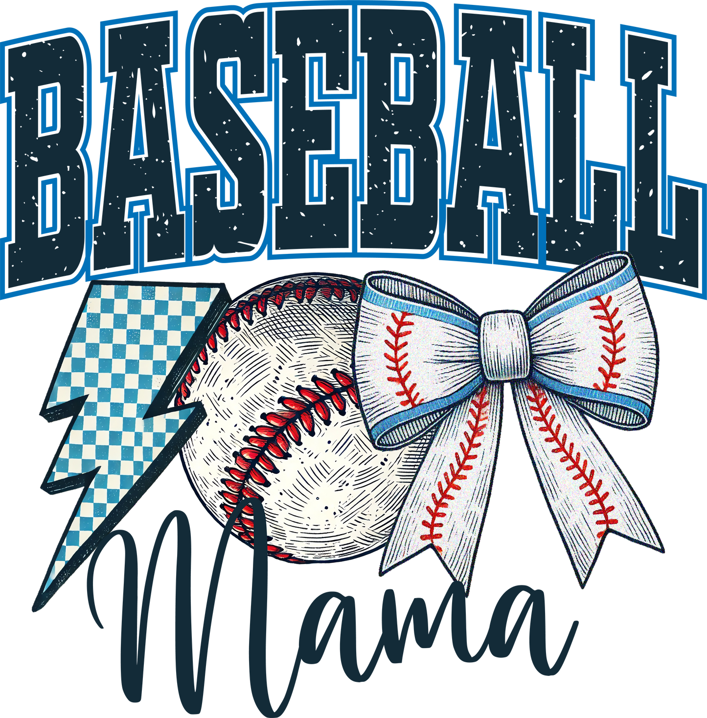 Baseball Mama Bow 1