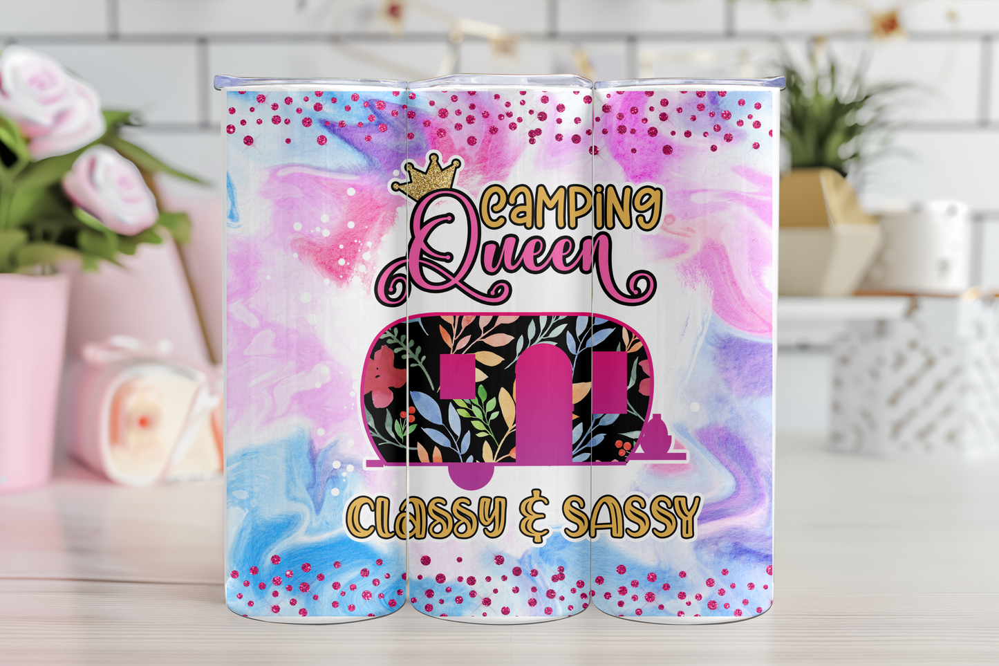 Camping Queen Tumbler
