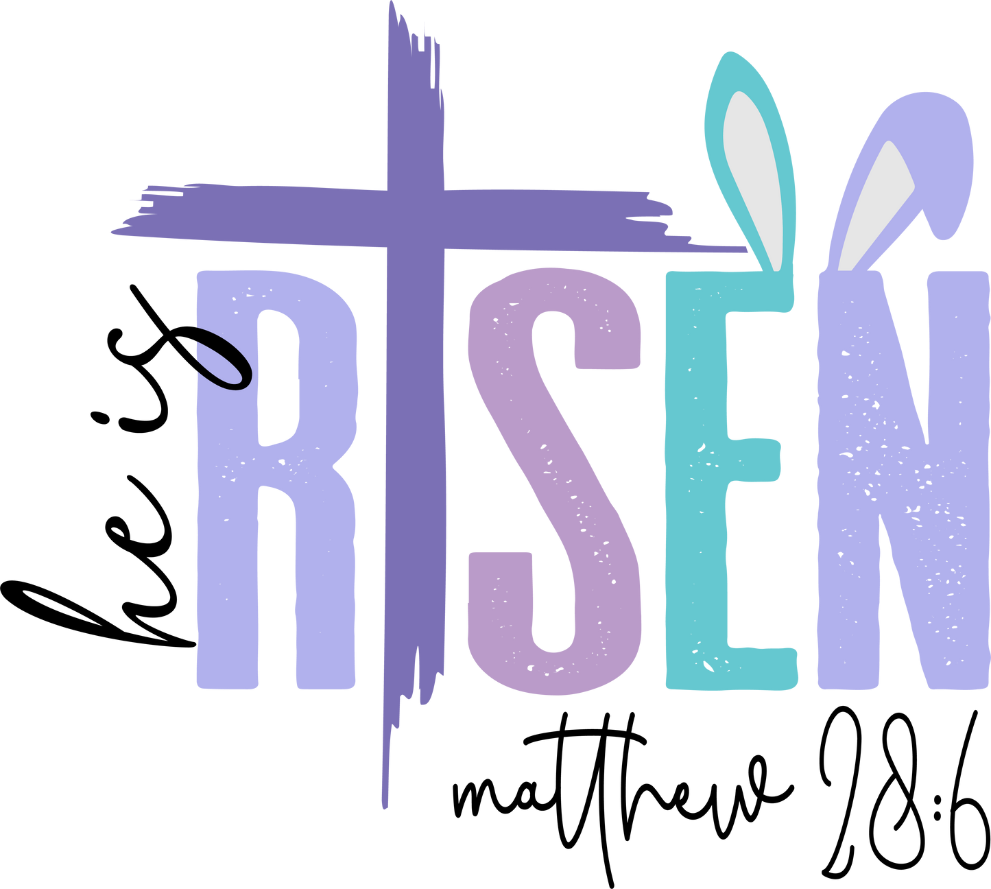 He Is Risen Easter DTF