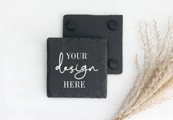 Custom Engraved Slate Coaster