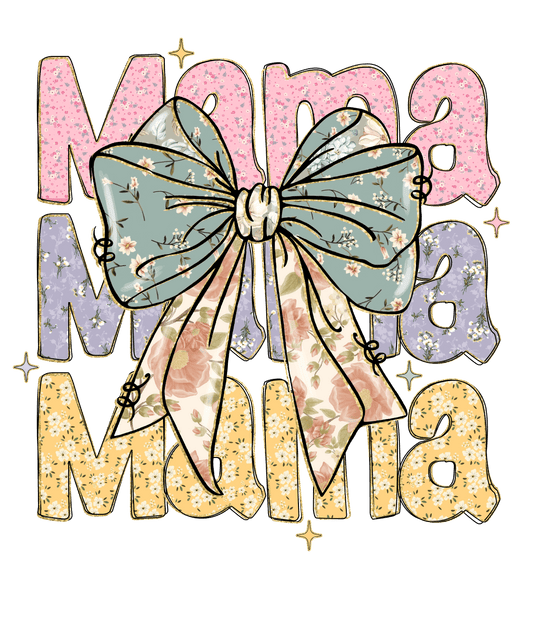 Floral Mama Bow DTF