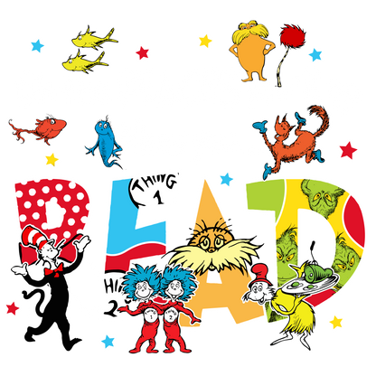 DTF Prints Dr Suess