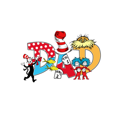 DTF Prints Dr Suess
