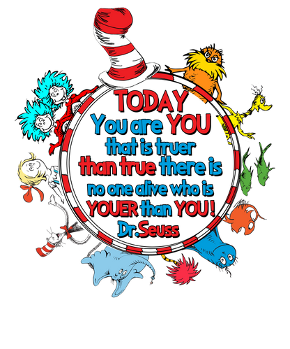 DTF Prints Dr Suess