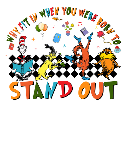 DTF Prints Dr Suess