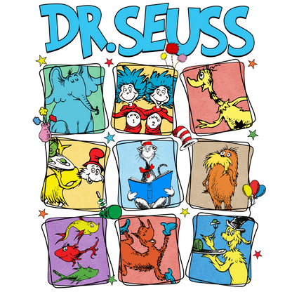DTF Prints Dr Suess