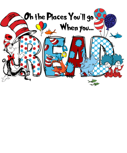 DTF Prints Dr Suess