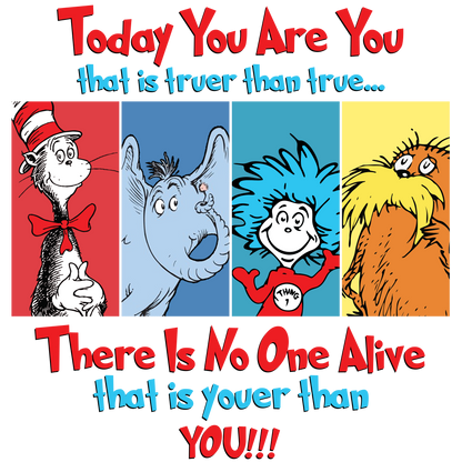 DTF Prints Dr Suess
