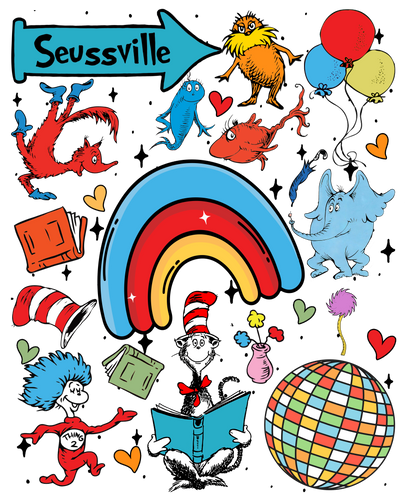 DTF Prints Dr Suess